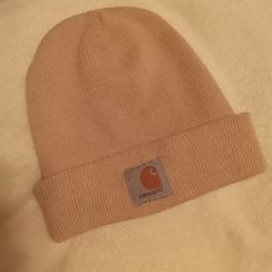 Carhartt knit pink beanie cap womens
